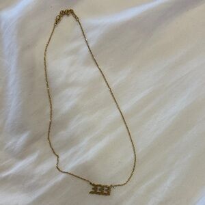 Gold Necklace with Pendant